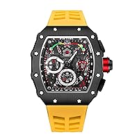 Fashion Mens Watch Hallow Punk Chronograph Sports Wristwatch Luxury Designer Mens Watch