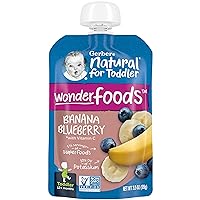 Gerber WonderFoods Banana Blueberry, 3.5 Oz Pouch
