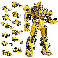 Robot Building Toys for 6 7 8 9 10 11 12 13 14 Years Old Kids | 25-in-1 Construction Blocks Sets for Robot or Trucks, Christmas Birthday Gifts for Age 6-8 7-9 8-14 yrs Boys