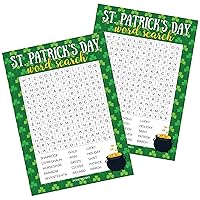 DISTINCTIVS St. Patrick's Day Word Search Classroom Party Game - 25 Player Cards