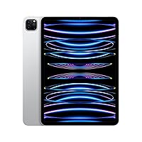 Apple iPad Pro 11-inch (4th Generation): with M2 chip, Liquid Retina Display, 128GB, Wi-Fi 6E, 12MP front/12MP and 10MP Back Cameras, Face ID, All-Day Battery Life – Silver