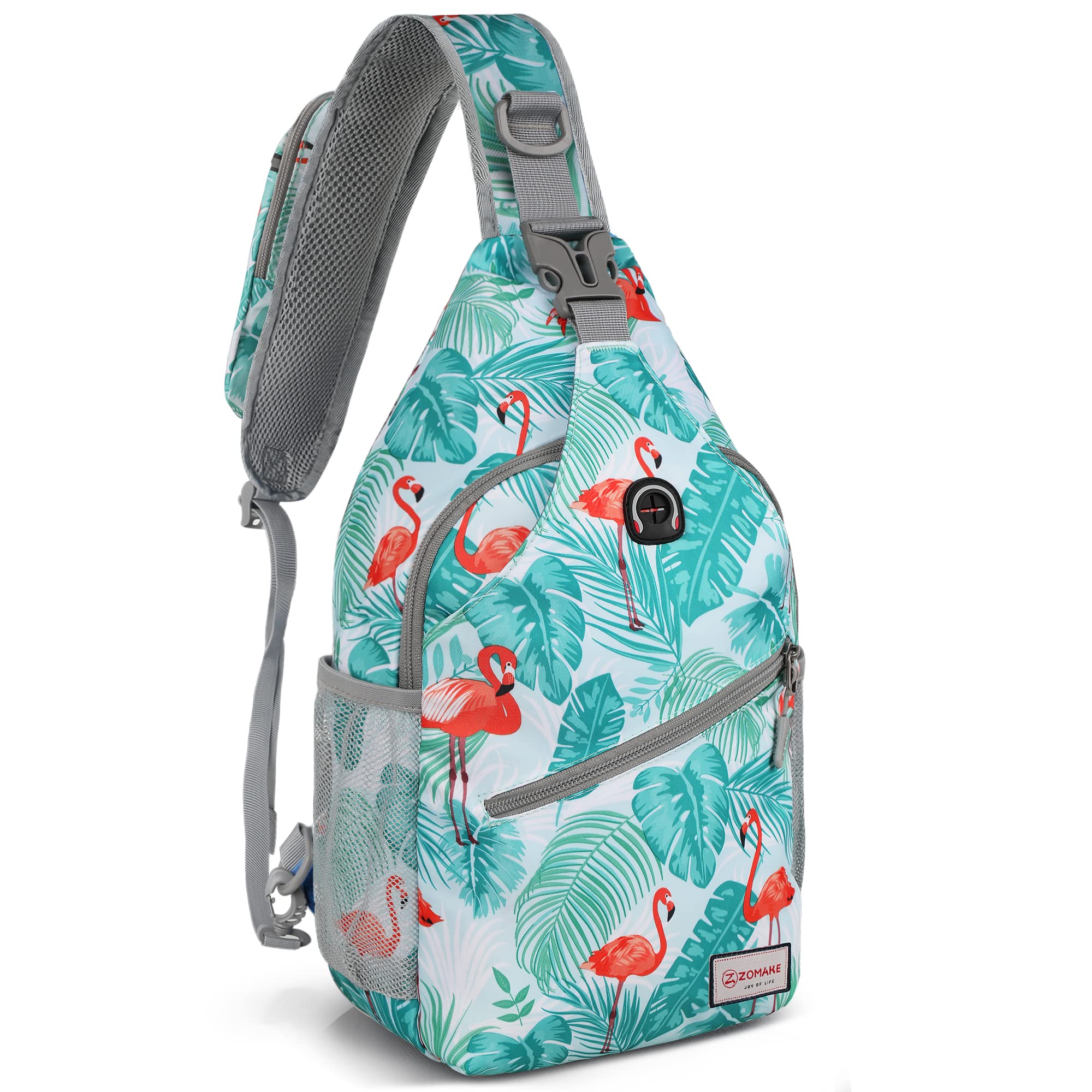 ZOMAKE Sling Bag for Women Men:Small Crossbody Sling Backpack - Water Resistant Mini Shoulder Bag Chest Bag for Travel