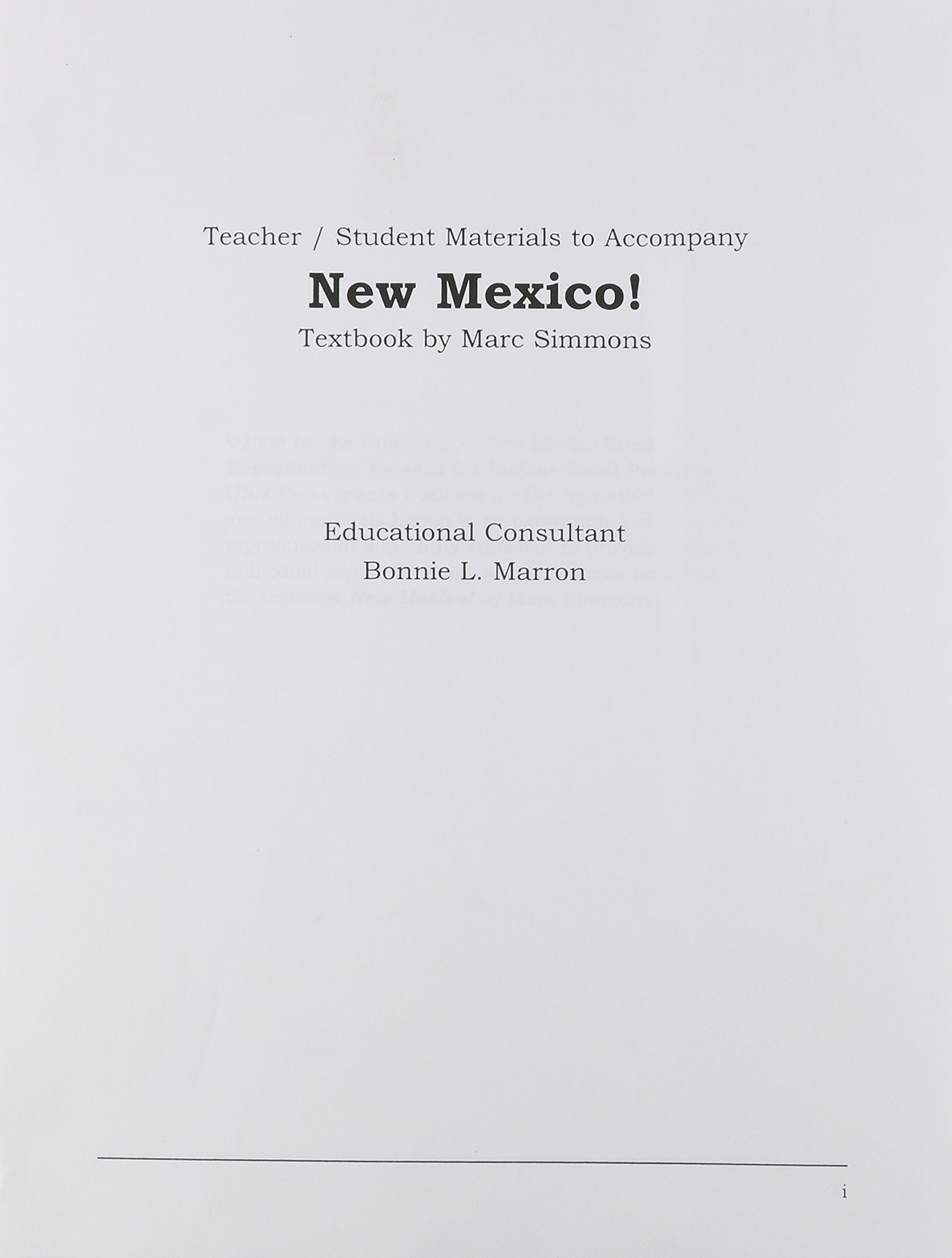New Mexico!, 3rd Revised Editon, Teacher Guide