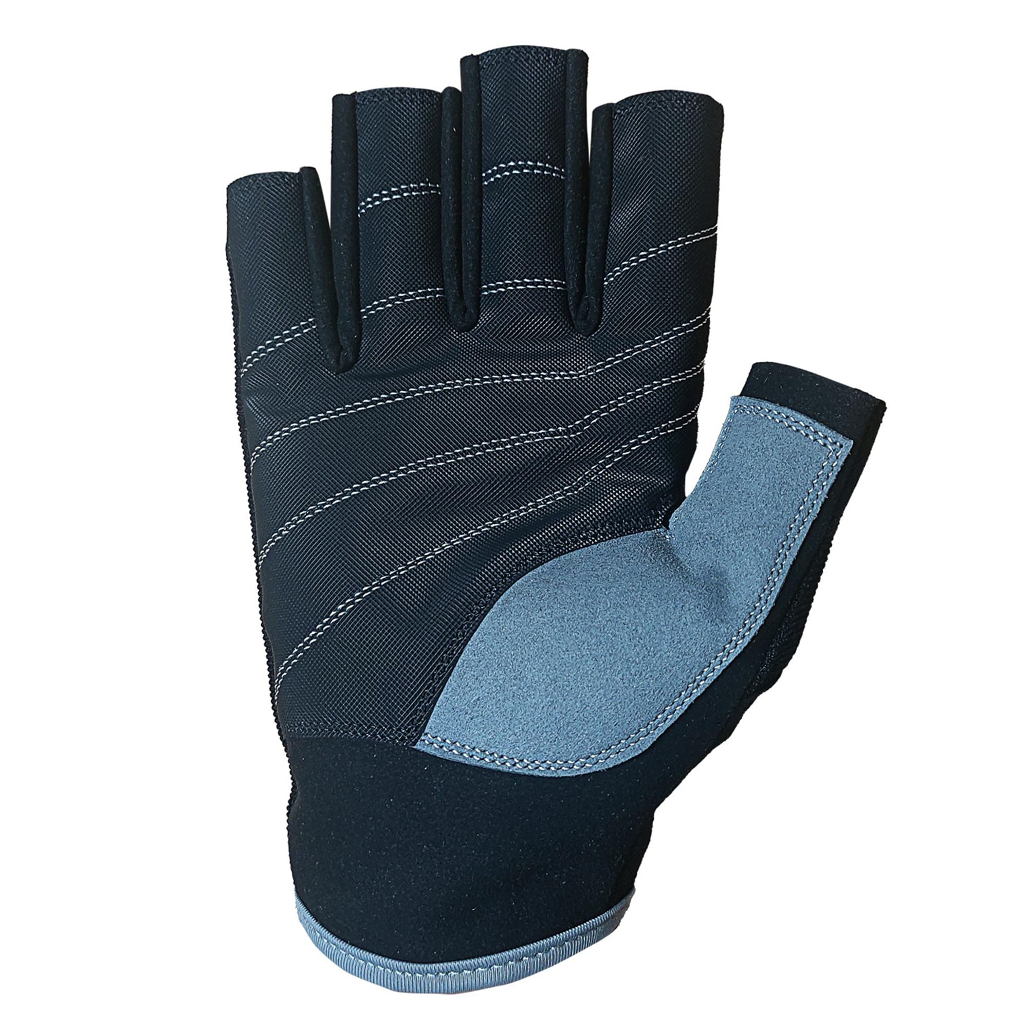 Azure Premium Amara Sailing Gloves, Grip Palm, Well Enforcement C/F Women fishing, Boating, Kayaking, Surfing, Canoeing Grey/Black XS-XXL