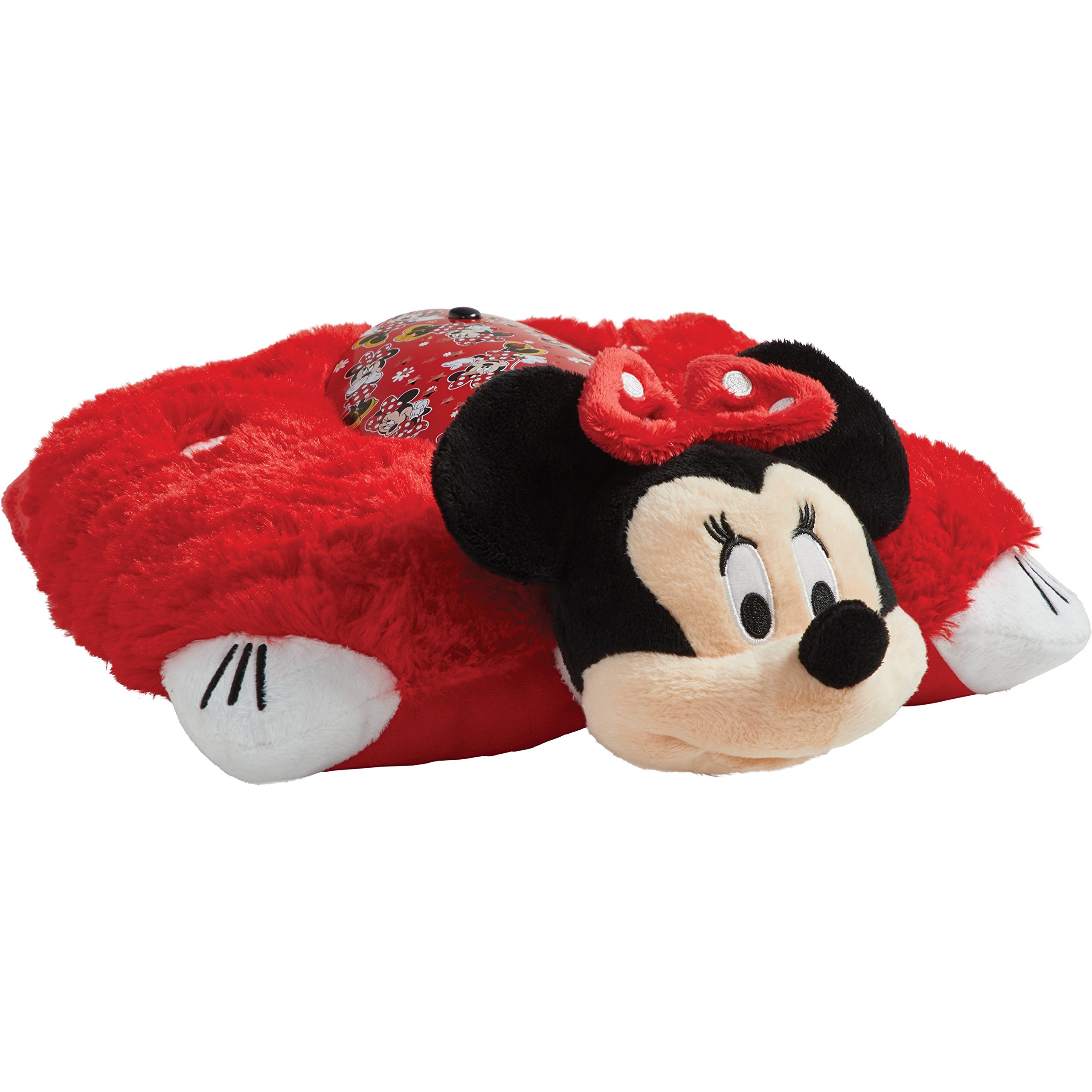 Pillow Pets Disney Rockin the Dots Minnie Mouse Sleeptime Lites - Retro Minnie Mouse Plush Night Light