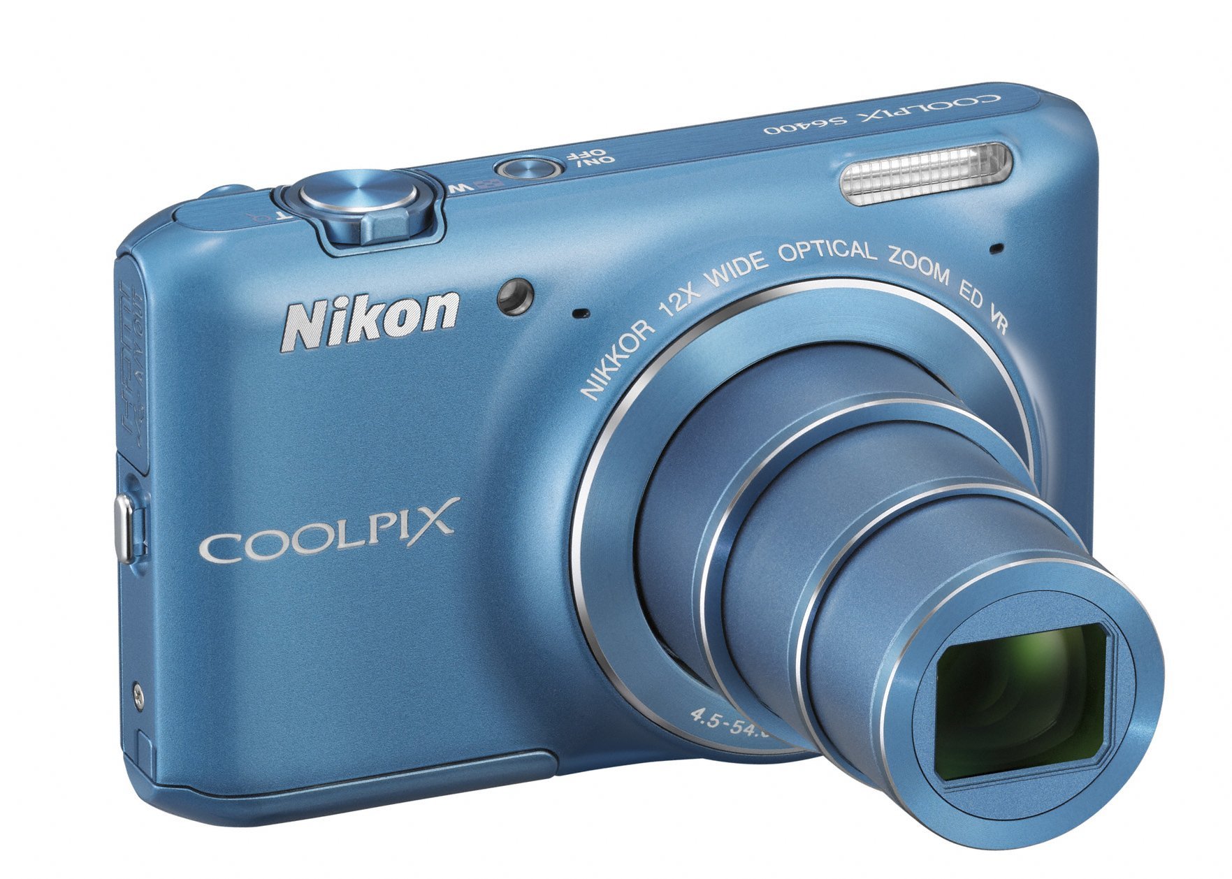 Nikon COOLPIX S6400 16 MP Digital Camera with 12x Optical Zoom and 3-inch LCD (Blue)