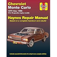 Chevrolet Monte Carlo (70-88) Haynes Repair Manual (Does not include information specific to diesel engines. Includes thorough vehicle coverage apart ... exclusion noted) (Haynes Repair Manuals) Chevrolet Monte Carlo (70-88) Haynes Repair Manual (Does not include information specific to diesel engines. Includes thorough vehicle coverage apart ... exclusion noted) (Haynes Repair Manuals) Paperback