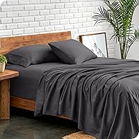 Bare Home Twin XL Sheet Set - College Dorm Size - Luxury 1800 Ultra-Soft Microfiber Twin Extra Long Bed Sheets - Deep Pockets - Easy Fit - Extra Soft - 3 Piece Set (Twin XL, Forged Iron Grey)