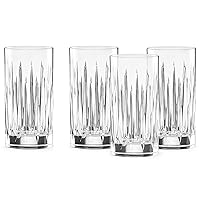 Reed & Barton Soho Crystal 4Pc Iced Beverage Glass Set, 5.90 LB, Clear