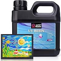 Bundle Set of LET'S RESIN 300g Low Viscosity Crystal Clear UV Resin and  1000g UV Resin