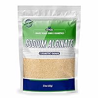 Sodium Alginate - 60 Gm (2.11 Oz), Pure Sodium Alginate Powder, Sodium Alginate for Tie Dye, Sodium Alginate for Molds, Sodium Alginate Bulk, Sodium Alginate for Dyeing, Sodium Alginate Thickene