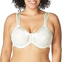 Bali Women's Satin Tracings Minimizer Bra, Bustline Slimmer Underwire Bra, Full Coverage