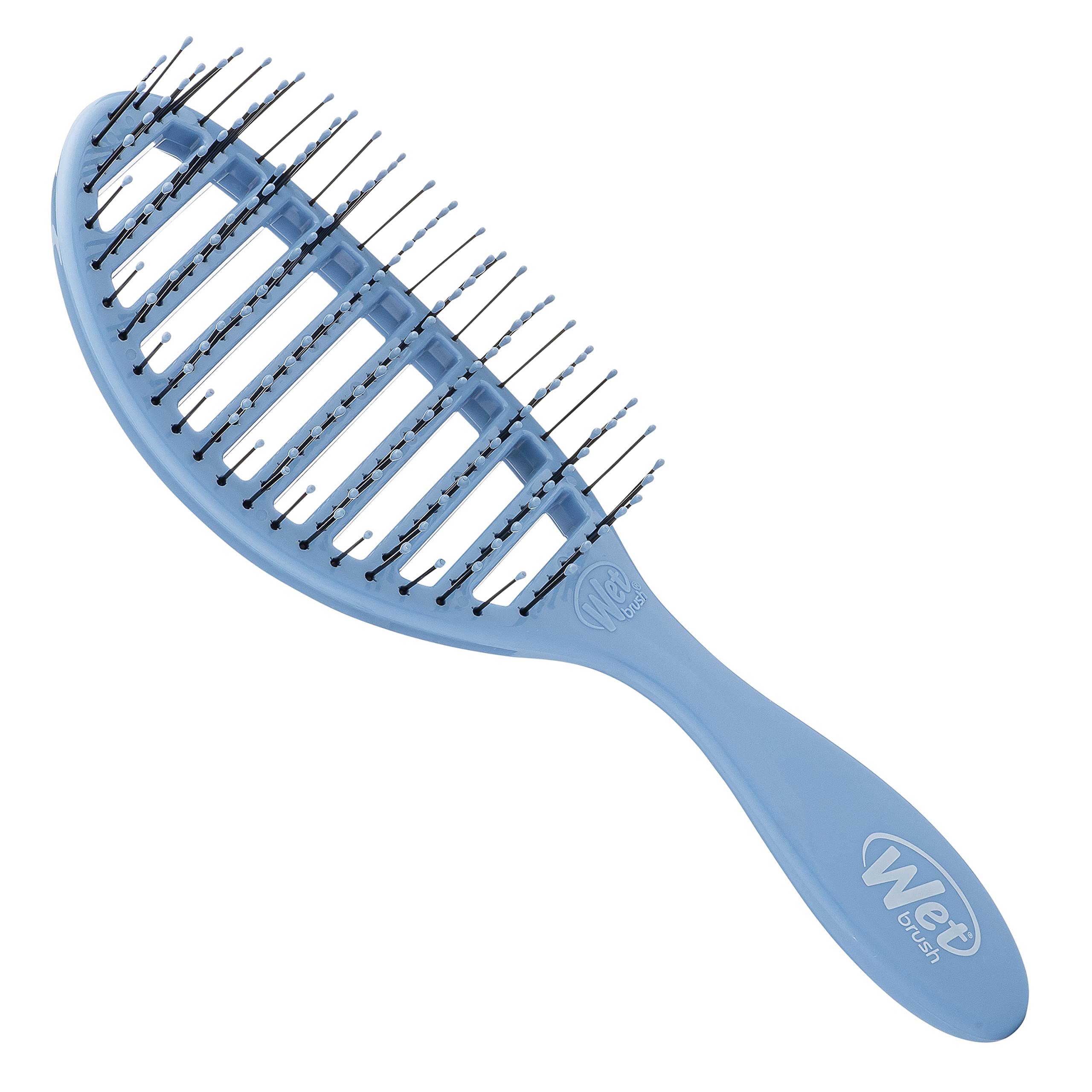 Wet Brush Speed Dry Hair Brush - Free Spirit, Sky - Vented Design and Ultra Soft HeatFlex Bristles Are Blow Dry Safe With Ergonomic Handle Manages Tangle and Uncontrollable Hair - Pain-Free