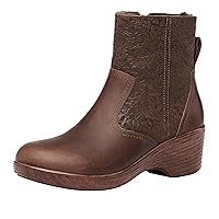 Alegria Scarlett Womens Leather Wedge Ankle Boots