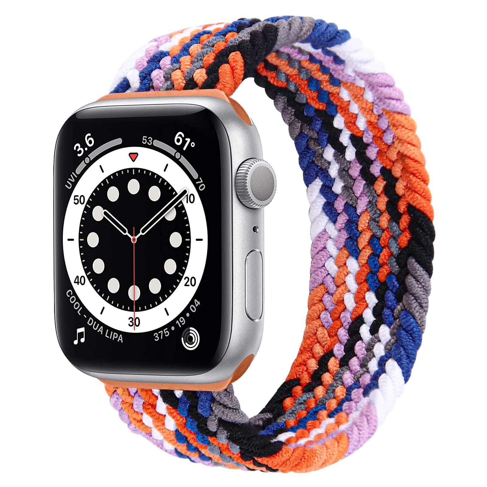 Stretchy Solo Loop Strap Compatible with Apple Watch Bands 38mm 40mm 41mm 42mm 44mm 45mm 49mm, Nylon Stretch Braided Women Men Wristband Compatible for iWatch SE Series 8 7 6 5 4 3 2 1