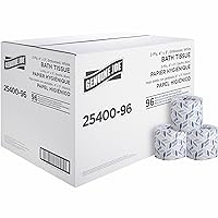 2-Ply Standard Bath Tissue Rolls - 2 Ply - 400 Sheets/Roll - 96 / Carton - 3.15