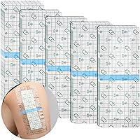 Waterproof Incision Bandages for Large Wounds Knee Hip Replacement Adheisve Island Dressing Bandaid Tape Post Surgical Shower Protector, No Glue On Center 4 x 14 Inch (Pack of 14)