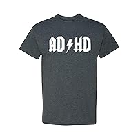 AD/HD ADHD Disorder Attention Deficit Hyper Joke Funny Adult T-Shirt Tee