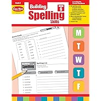 Evan-Moor Building Spelling Skills, Grade 6 - Homeschooling & Classroom Resource Workbook, Reproducible Worksheets, Teaching Edition, Spelling Strategies, Reading and Writing Skills