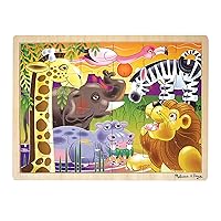 African Plains Safari Wooden Jigsaw Puzzle With Storage Tray (24 pcs)