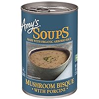 Amy's Soup, Gluten Free, Mushroom Bisque with Porcini, 14 oz