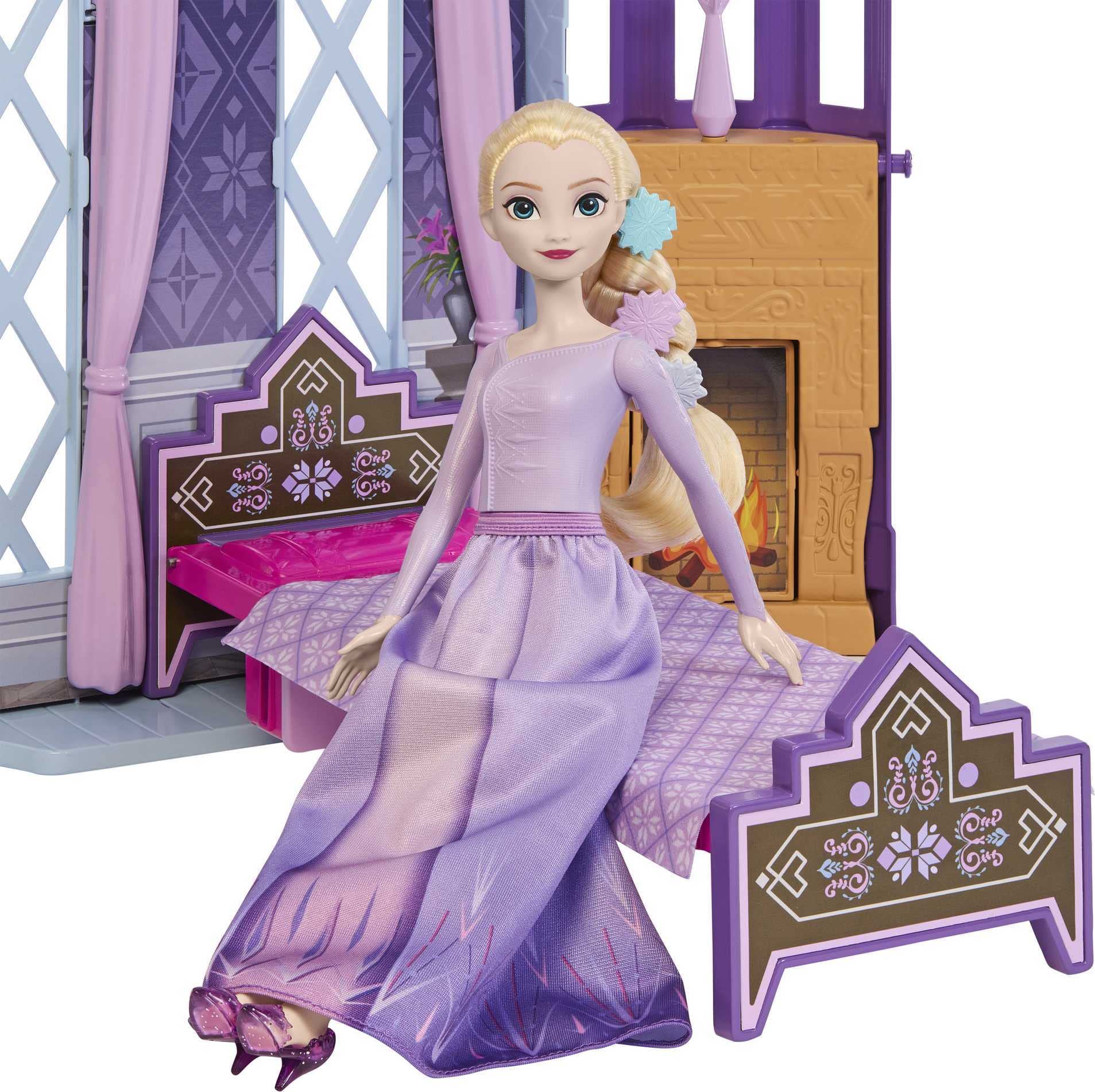 Disney Frozen Arendelle Doll-House Castle (2+ Ft) with Elsa Fashion Doll, 4 Play Areas, and 15 Furniture and Accessory Pieces From Disney's Frozen 2