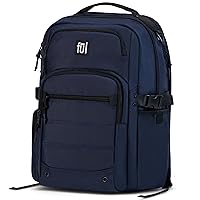 FUL Tactics Collection 17 Inch Laptop Backpack, Division Padded Computer Bag for Commute or Travel, Navy