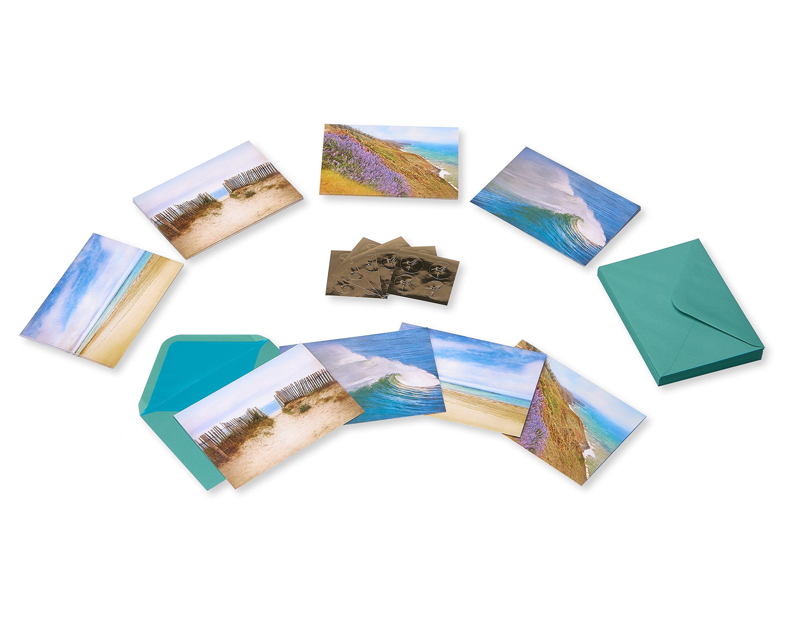 Papyrus Blank Cards with Keepsake Box, By the Sea (20-Count)