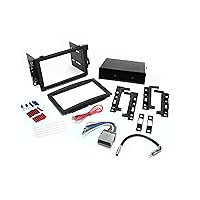 SCOSCHE Install Centric ICGM12BN Compatible with Select GM 2004-09 Class II Double DIN Complete Basic Installation Solution for Installing an Aftermarket Stereo,Black