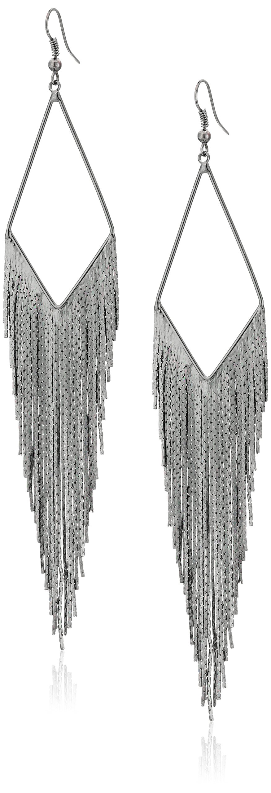 GUESS Basic Fringe Linear Drop Earrings