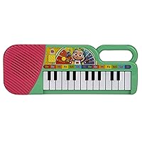 CoComelon Official First Act Musical Keyboard, 23 Keys; Music and ABC Songs Pre-Recorded, Educational Music Toys, Carry N’ Go Handle