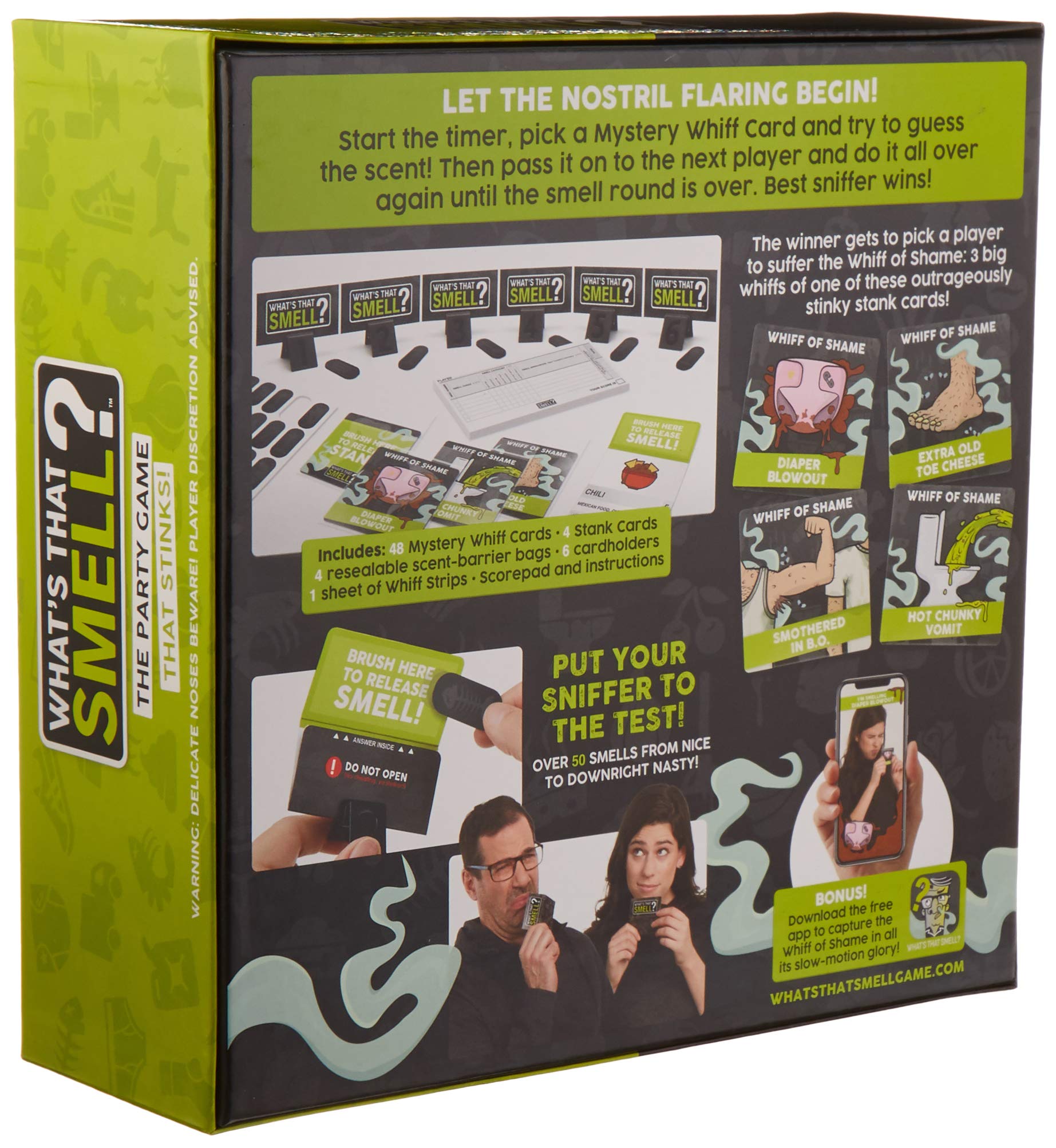 WowWee What's That Smell? The Party Game That Stinks - Scent Guessing Game For Adults & Families