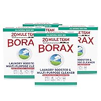 20 Mule Team All Natural Borax Detergent Booster & Multi-Purpose Household Cleaner, 65 Ounce, 4 Count