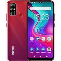 Android 11 Smartphone without Contract DOOGEE X96, Octa Core 2GB + 32GB, 5400mAh Battery, 8MP Three Camera, 6.52 Inch Waterdrop Screen, Mobile Phone Dual SIM + SD (3 Slots), Fingerprint GPS Red
