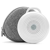 Yogasleep Rohm Portable White Noise Sound Machine + Travel Case in Grey, Sleep Therapy, Crush-Resistant Travel Case, for Adults, Kids & Baby, Noise Blocking & Office Privacy, Registry Gift