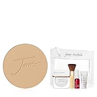 jane iredale PurePressed Base Mineral Foundation Refill or Refillable Compact Set| Semi Matte Pressed Powder with SPF | Talc Free, Vegan, Cruelty-Free
