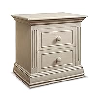 Furniture Providence Baby Nightstand–Nightstand for Nursery,Kids Bedroom Furniture,BabyNightstand with Drawers,Storage for Child’s Room with Drawers,Nursery Furniture for Infant-Heritage Fog