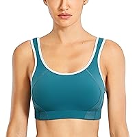 Full Coverage Sports Bras for Women High Impact Support Padded Bounce Control Wireless Plus Size Bras