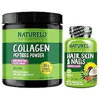Hair, Skin and Nails Multivitamin, 60 Count Collagen Peptide Powder, 45 Servings
