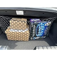 Rear Trunk Organizer Cargo Net for BMW Z4 2019-2023 - Envelope Style Cargo Net for Convertibe - Premium Mesh Elastic Car Trunk Organizer Vehicle Carrier Storage–Compatible with BMW Z4