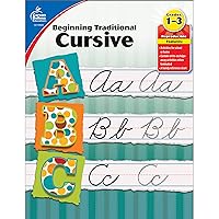 Carson Dellosa Beginning Traditional Cursive Handwriting Workbook for Kids, Handwriting Practice for Cursive Alphabet and Numbers (Learning Spot) Carson Dellosa Beginning Traditional Cursive Handwriting Workbook for Kids, Handwriting Practice for Cursive Alphabet and Numbers (Learning Spot) Paperback Spiral-bound