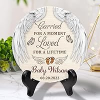 Custom Baby in Heaven Memorial Stone - Carried for A Moment Loved for A The Lifetime - PTU - DH