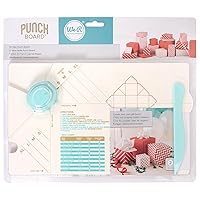 We R Memory Keepers Punch Board & Punch-3 Way Corner Rounder, Blue,White,  Paper Punches for Crafts for Cards Scrapbook Pages Photo Corners and Home