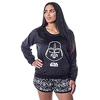 Star Wars Womens' Darth Vader Sweater and Shorts Sleep Pajama Set