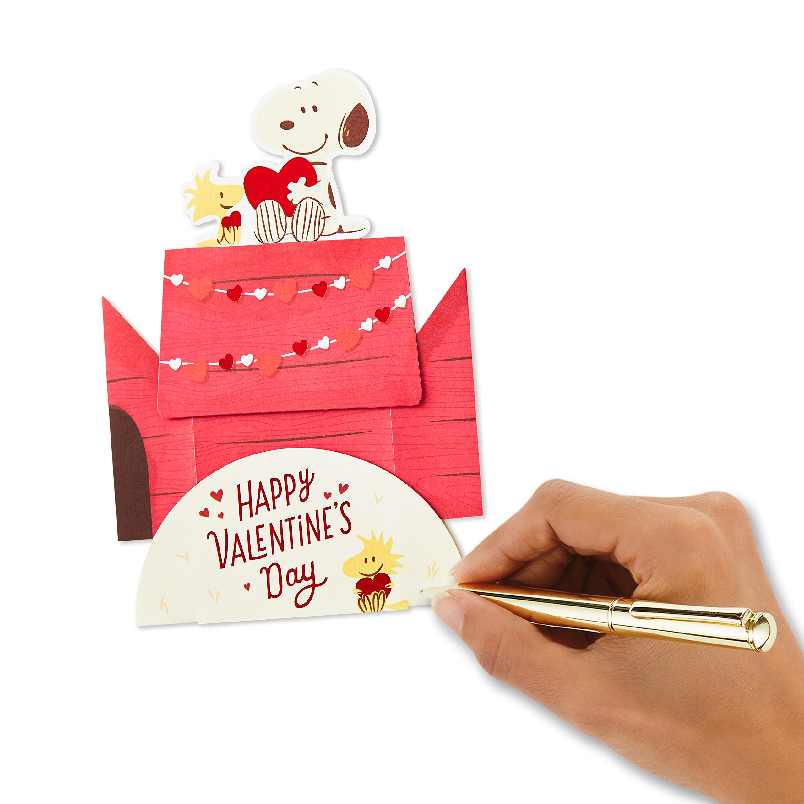 Hallmark Paper Wonder Peanuts Pop Up Valentines Day Card (Snoopy and Woodstock)