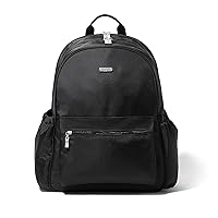 Baggallini Womens Essential Laptop Backpack, Black