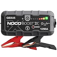 Boost X GBX45 1250A 12V UltraSafe Portable Lithium Jump Starter, Car Battery Booster Pack, USB-C Powerbank Charger, and Jumper Cables for up to 6.5-Liter Gas and 4.0-Liter Diesel Engines
