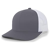 Pacific Headwear Standard Trucker Snapback Cap, Graphite