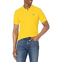 Lacoste Men's Classic Short Sleeve Piqué L.12.12 Polo Shirt, Daffodil Yellow, Large