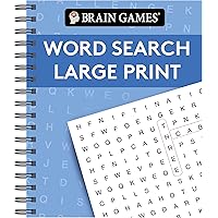 Brain Games - Word Search Large Print (Blue)